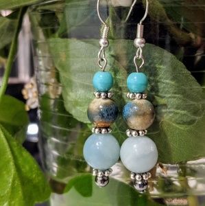 Sale💕Handmade glass and agate beads. Nickel Free